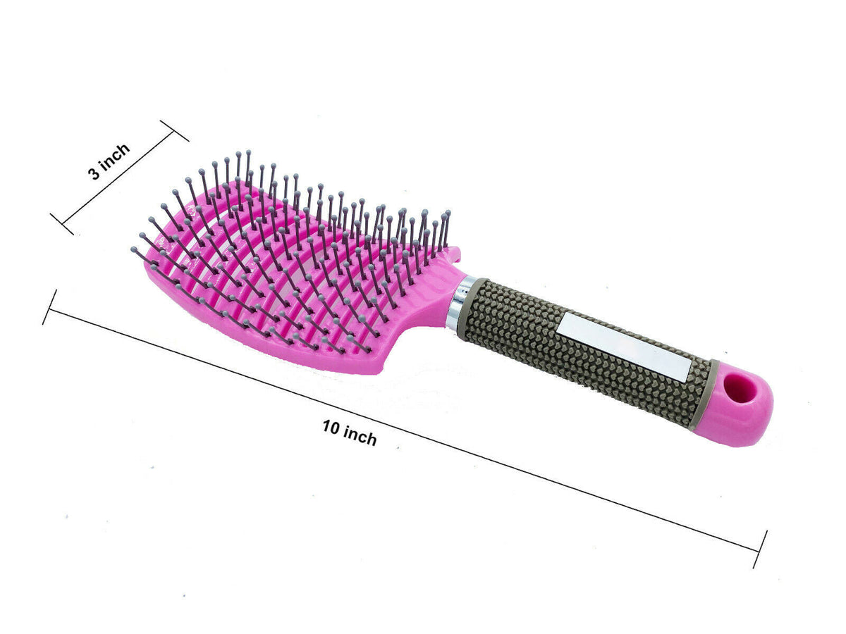 Styling Tool for Wet Curly Hair | Anti-Static Bending Nylon Detangling Brush