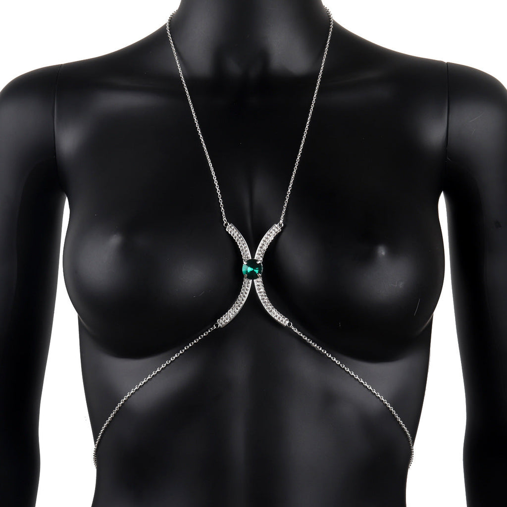 Women's Elegant Diamond Tassel Body Jewelry Chain