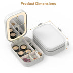 Portable Beauty Cosmetic Bag with LED Mirror | Waterproof, Dimmable 3-Light Modes