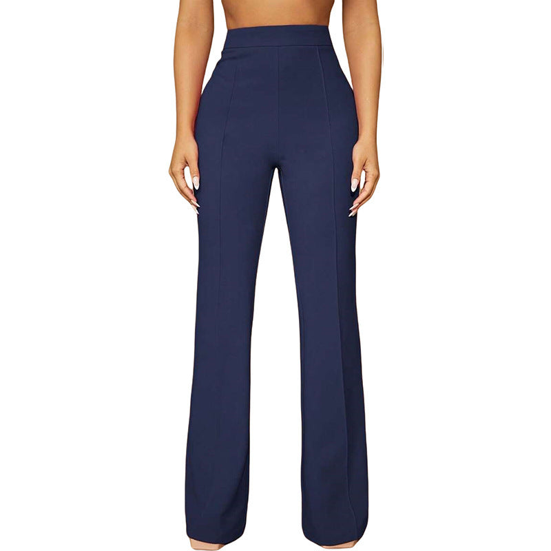 Fashion Fall High Waist Business Casual Trousers