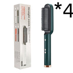Electric Hair Brush Straightener & Curler | Dual-Purpose Negative Ion Hot Comb