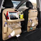 Back Car Seat Leather Tray
