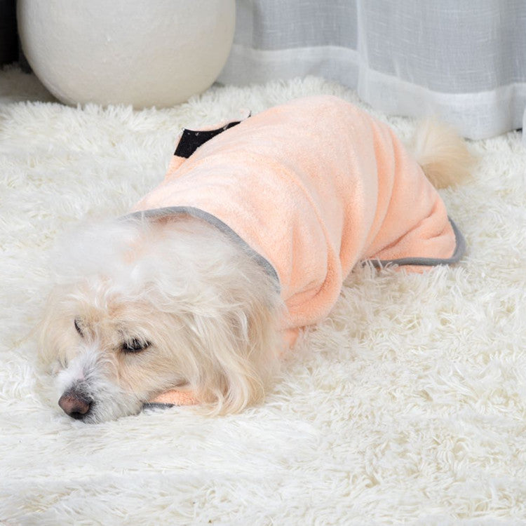 Microfiber Pet Absorbent Towel | Quick-Dry Dog Bathrobe for Dogs & Cats