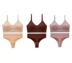 Plus-Size Thin Push-Up Sports Bra Set Without Steel Ring for Small Chest