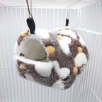 Soft Fluffy Cotton Hamster House | Warm Pet Cage Nest for Small Animals