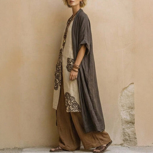 Women's Casual Wide-Leg Pants Two-Piece Set