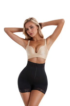 Women’s Faja Body Shaper Shorts – Tummy Control & Hip Lift with Zipper