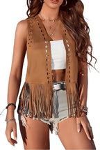 New Fringed Jacket Casual All-match Buttonless Vest