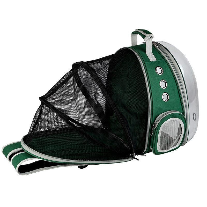 Breathable Bubble Pet Carrier Handbag | Portable Puppy & Rabbit Rucksack with Wide View