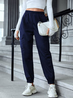 Women's Multi-Pocket Skinny Casual Trousers