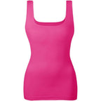 Women's Tummy Control Shapewear Tank Tops Seamless Square Neck Compression Tops Slimming Body Shaper Camisole