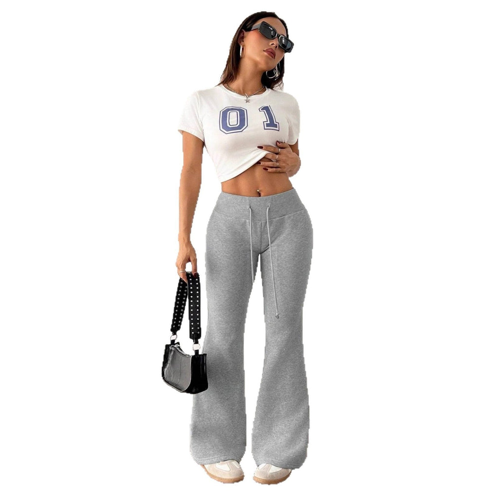 Women's Warm Padded Fleece High Waist Trousers
