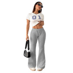 Women's Warm Padded Fleece High Waist Trousers