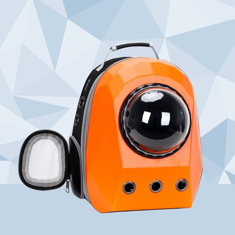 Breathable Pet Space Capsule Carrier Bag | Dog & Cat Travel Backpack Cage