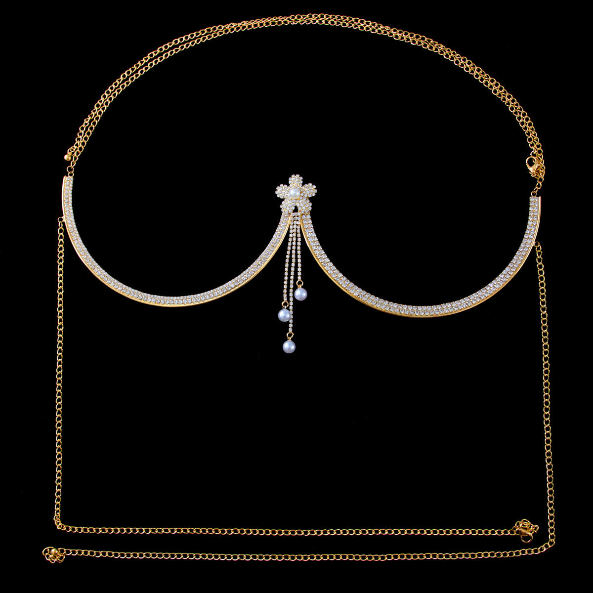 Women's Elegant Diamond Tassel Body Jewelry Chain