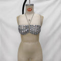 Punk Geometric Handmade Gemstone Suspender Top