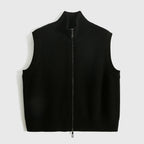 Women's Wool Loose-Knit Cardigan Vest