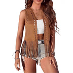 New Fringed Jacket Casual All-match Buttonless Vest