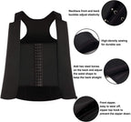 Men's Slimming Tank Top Body Shaper Compression Vest with Zipper & Back Support