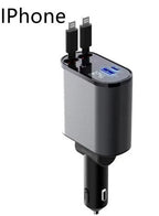 4 in 1 Retractable Car Charger