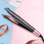 Professional 2-in-1 Hair Straightener & Crimper | Dry/Wet Hair Styling Comb