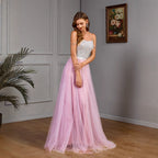 Dazzling Sequin Mesh Wedding Dress Gown