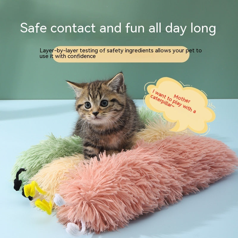 Caterpillar Ringing Paper Cat Toy | Self-Play, Bite-Resistant & Anxiety Relieving