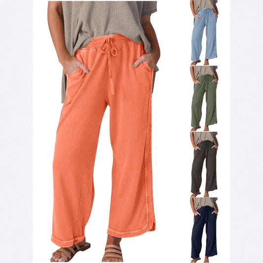 Women's Fashion Wide Leg Casual Sports Pants