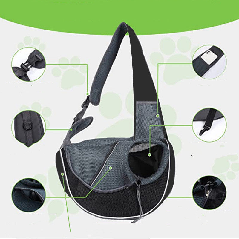 Stylish Portable Pet Carrier Bag | Crossbody Travel for Small Dog & Cat