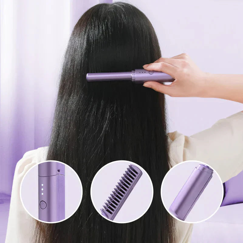 Ceramic Hairdressing Comb ~ Smooth, frizz-free hair anytime, anywhere.