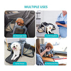 Airline Approved Expandable Pet Carrier | Foldable Soft-Sided Dog & Cat Travel Bag