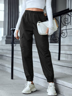 Women's Multi-Pocket Skinny Casual Trousers
