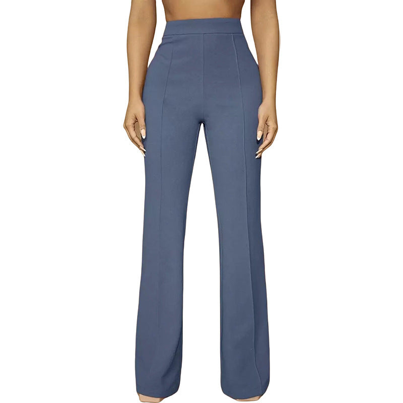 Fashion Fall High Waist Business Casual Trousers