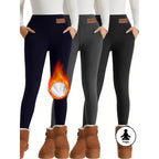 Women's High Waist Warm Fleece Lined Leggings