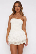 Niche-style Designer-inspired Solid-color Short Summer Dress