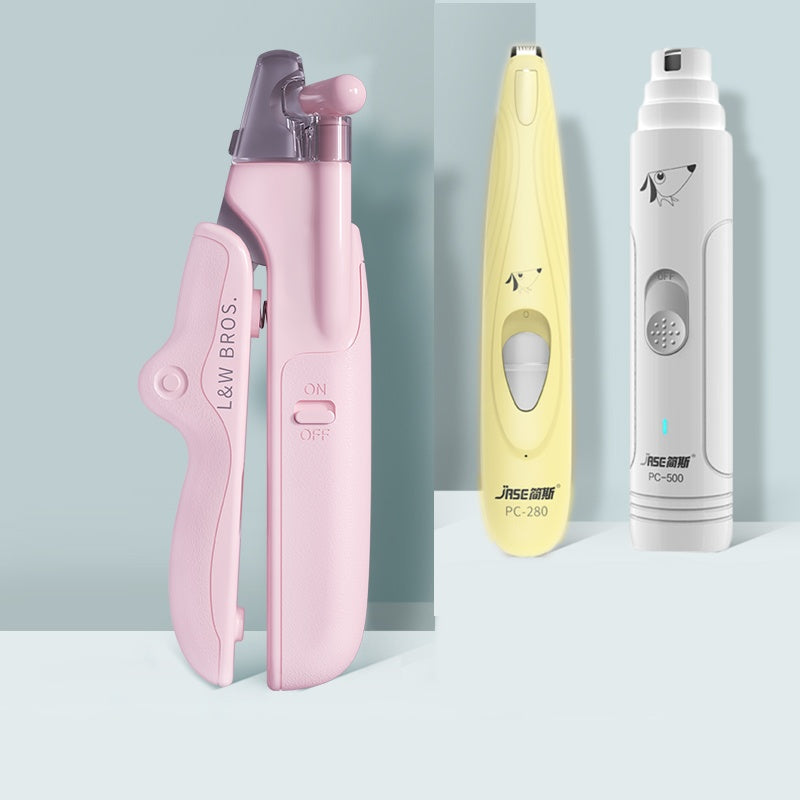 Professional Pet Nail Clippers with LED Light | Safety Trimmer Tool for Dogs & Cats