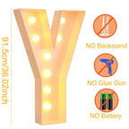 Giant DIY Name Light-Up Letter Box | Christmas, Wedding & Birthday Decor