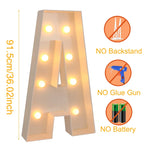 Giant DIY Name Light-Up Letter Box | Christmas, Wedding & Birthday Decor