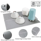 Silicone Drain Mat Three Models Bar Insulation Mat Bar Sink Drain Food Utensil Mat Kitchen Decoration Silicone Mat Accessories