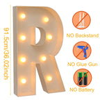 Giant DIY Name Light-Up Letter Box | Christmas, Wedding & Birthday Decor