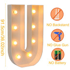 Giant DIY Name Light-Up Letter Box | Christmas, Wedding & Birthday Decor