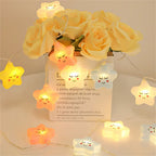 20LEDs Cloud/Star Light String,10Ft USB Waterproof Night Lights Atmosphere Lighting for Camping Birthday Party Summer Home Decor