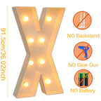 Giant DIY Name Light-Up Letter Box | Christmas, Wedding & Birthday Decor