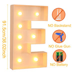 Giant DIY Name Light-Up Letter Box | Christmas, Wedding & Birthday Decor