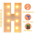 Giant DIY Name Light-Up Letter Box | Christmas, Wedding & Birthday Decor
