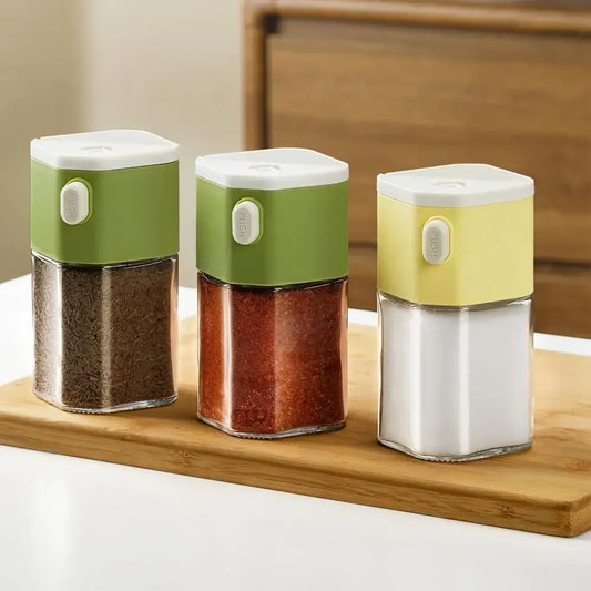 Seasoning Bottle with Precise Control Precision Salt Spice Shaker Set with Moisture-proof for Camping for Salt for Quantitative