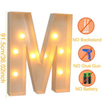 Giant DIY Name Light-Up Letter Box | Christmas, Wedding & Birthday Decor