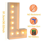 Giant DIY Name Light-Up Letter Box | Christmas, Wedding & Birthday Decor