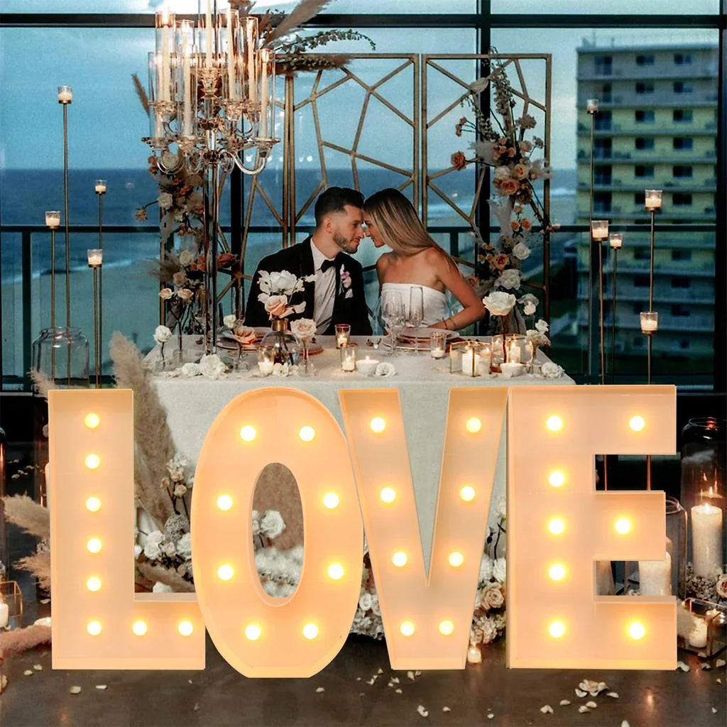 Giant DIY Name Light-Up Letter Box | Christmas, Wedding & Birthday Decor