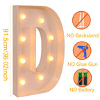Giant DIY Name Light-Up Letter Box | Christmas, Wedding & Birthday Decor